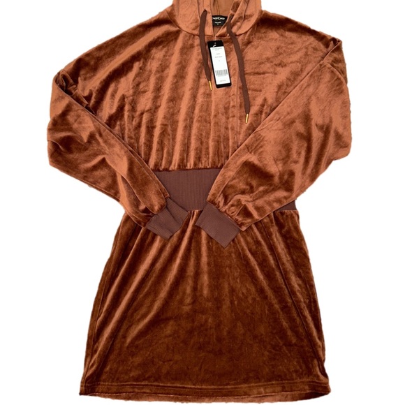 Bebe Velour Hoodie dress NEW WITH TAGS ! - Picture 8 of 12